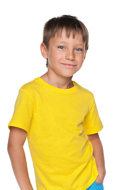 istock Young boy in a yellow shirt 502175880