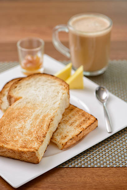 istock Toasted bread and a cup of tea 502176242