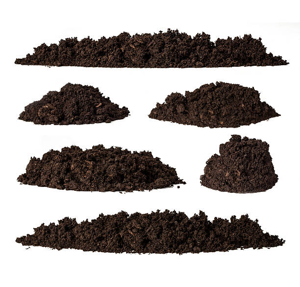 istock Set pile of soil 502179362