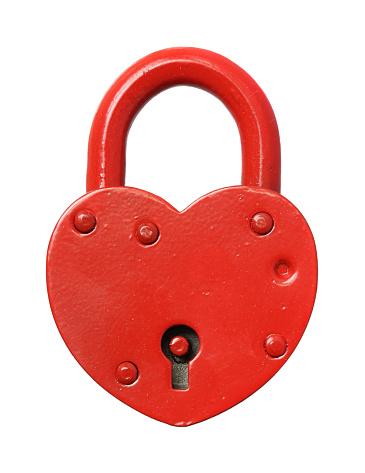 The padlock lock on a white background.