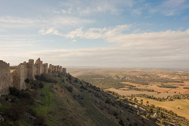 North Wall of Gormza Castle in Soria, Spain