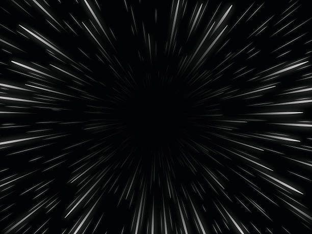 Star Warp Star warp moving through space concept background. EPS 10 file. Transparency effects used on highlight elements. speed stock illustrations