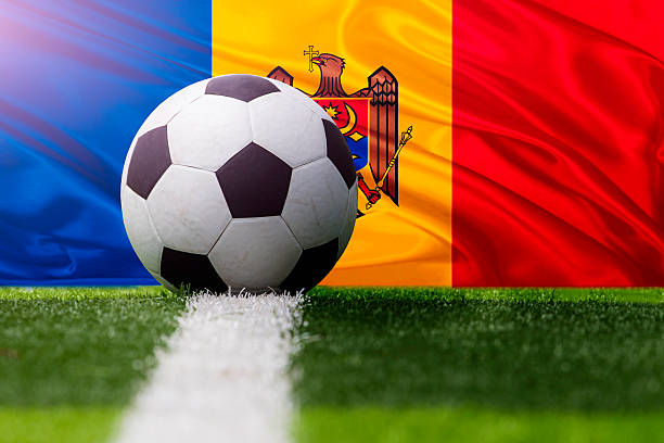 istock soccer ball against Moldova fla 502189420