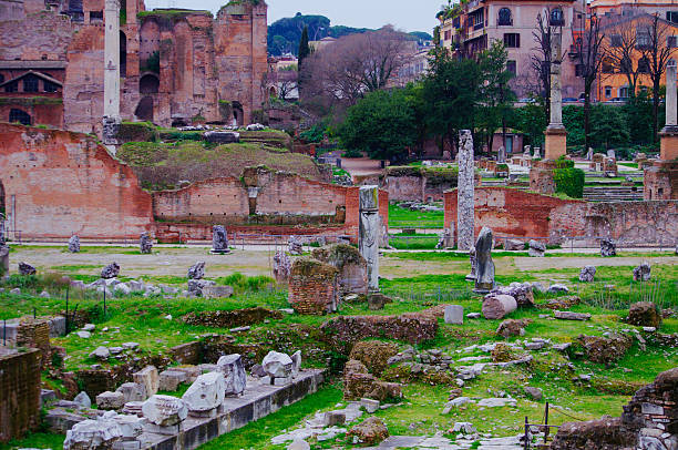 istock Ancient Rome Ruins, near Colosseum - Italy. 502191208