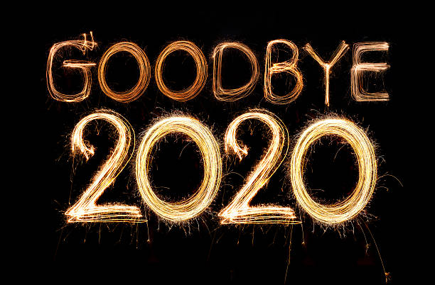 Goodbye 2020 stock photo