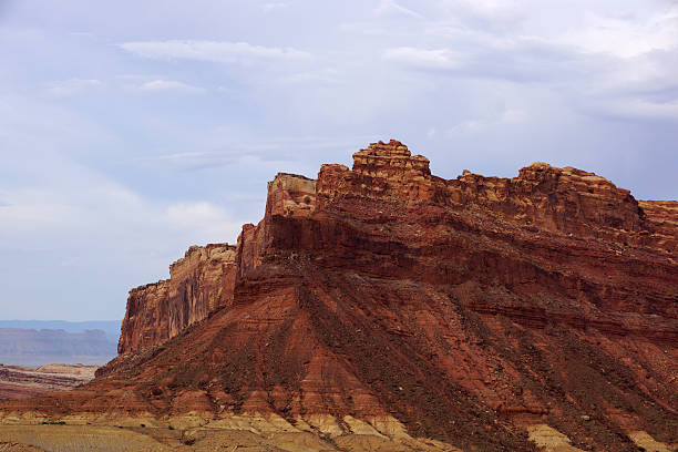 istock Mountain peek of Spotted Wolf Canyon with dramatic clouds 502191634