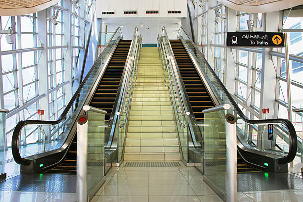istock Subway station escalator Dubai, 502191970
