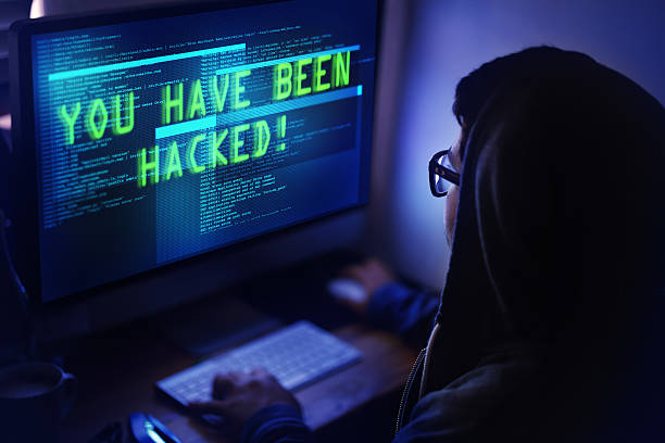 you've been hacked! - computer hacker computer crime computer thief 뉴스 사진 이미지