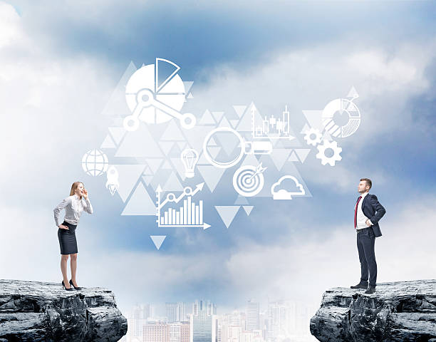 istock people looking on drawing business icons 502192990