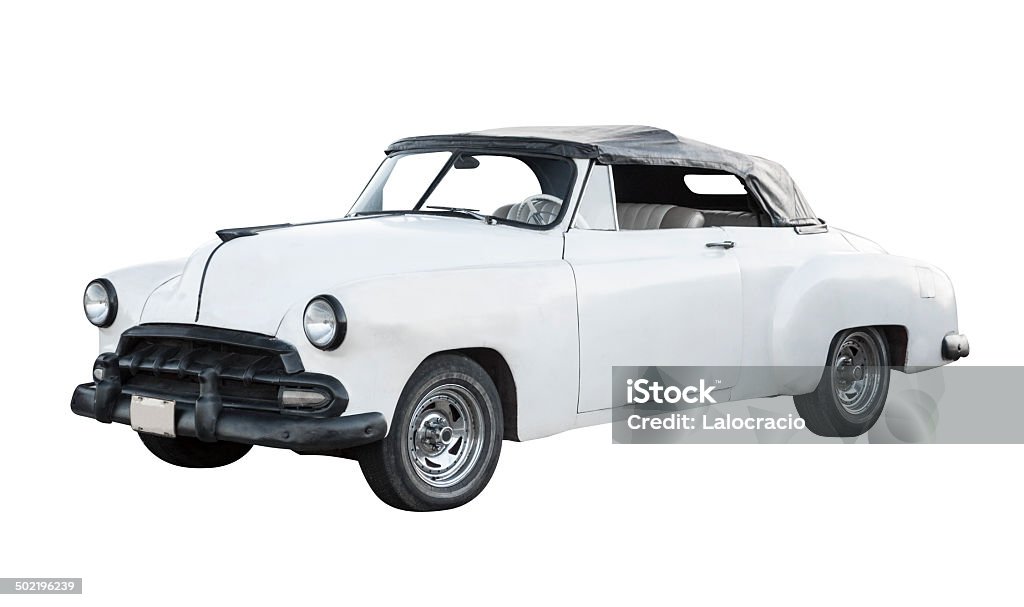 Descapotable coche clásico - Foto de stock de Blanco - Color libre de derechos