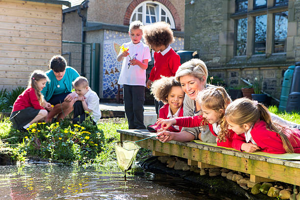 istock Outdoor Lesson On Pond Life 502196683