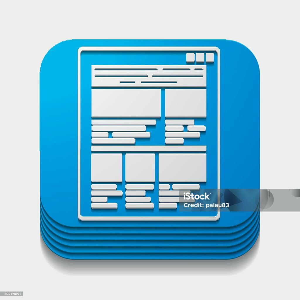 Square Button Computer Interface Square Button Interface Stock Illustration - Download Image Now ...