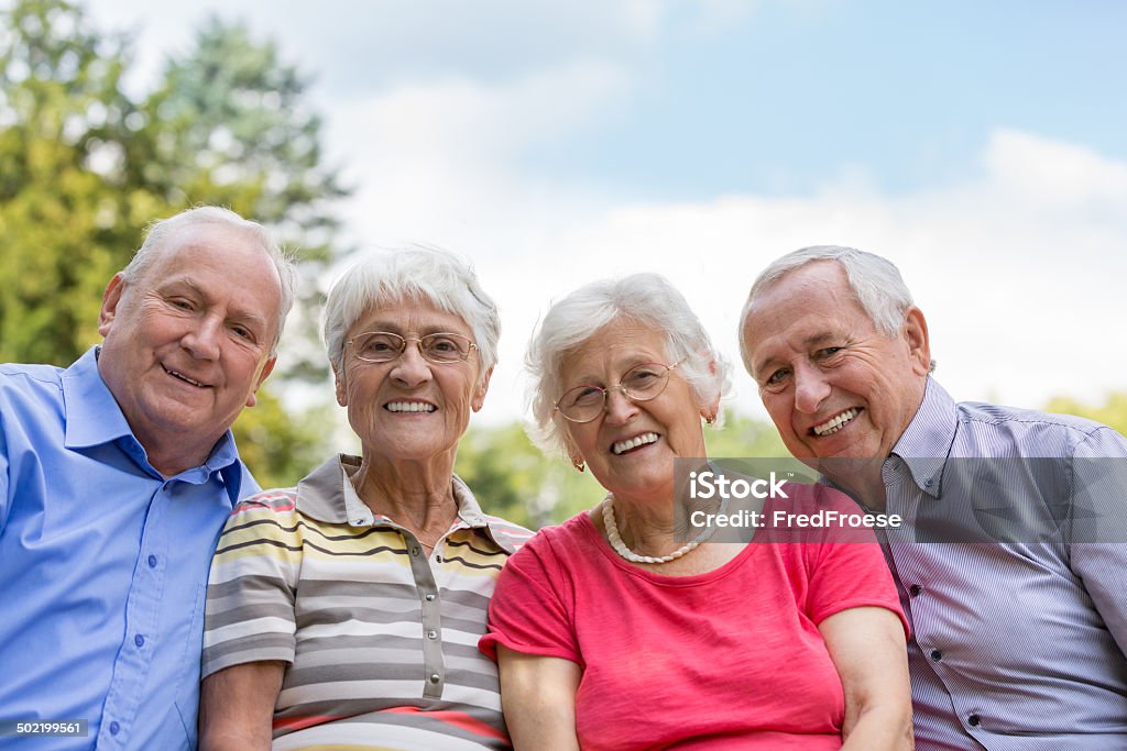 Group of senior adult 70-79 Years Stock Photo