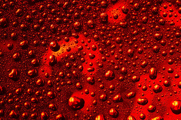 istock red drops of water on the surface 502199721