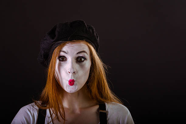 istock Surprised Mime Girl 502211612