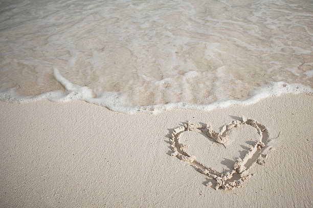 istock Heart drawn in the sand 502211974