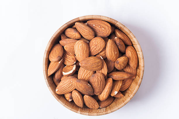 istock Almond in wooden bowl 502213134
