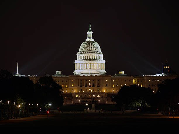 capitólio do estado de washington, em washington, d.c., 2008 - nightshot imagens e fotografias de stock