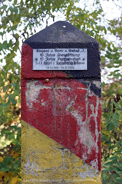 istock Boundary post at the former inner German border 502215418