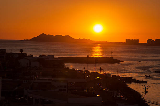 Sunset, Puerto Peñasco. stock photo