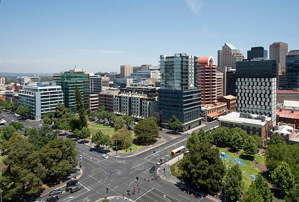 istock Down town view of Adelaide city 502216430