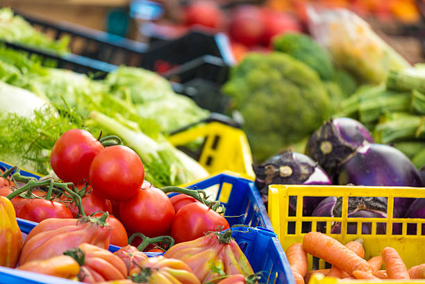 istock Fruit and vegetables in Italian street market 502219087