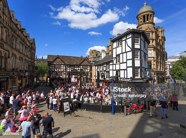 Shambles Square In Manchester Stockfoto und mehr Bilder von Biergarten - Biergarten, Kneipe, Vereinigtes Königreich