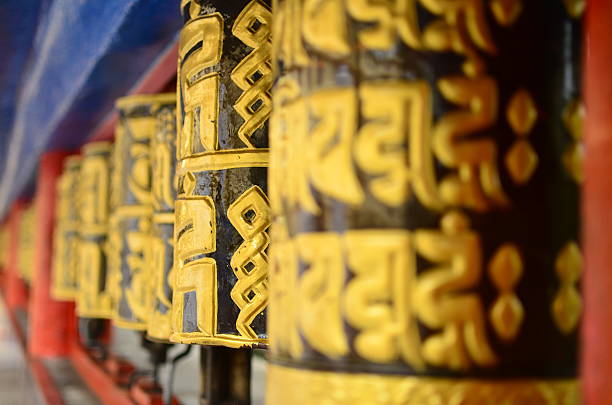 istock The praying wheel - Om Mani Padme Hun 502219897