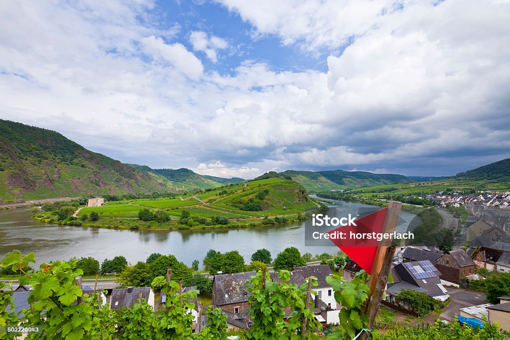 Mosel Valley at Brehm Moselschleife at Brehm, Germany Pennant Stock Photo