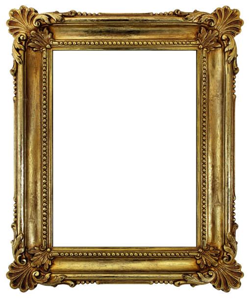 istock Antique Classical Picture Frame - Plated in Rich Gold 502220543