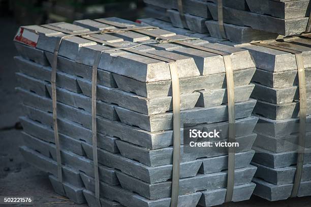 Metal Ingots Stock Photo - Download Image Now - Ingot, Zinc, Metal