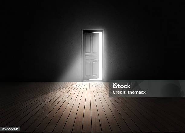 Open Door Stock Photo - Download Image Now - Door, Opening, Light - Natural Phenomenon
