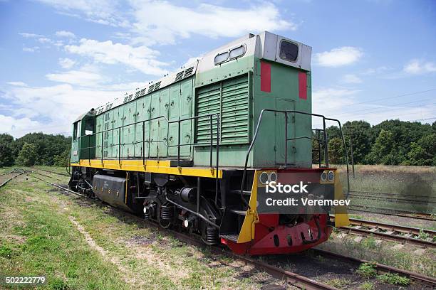 Locomotive Parked Stock Photo - Download Image Now - Analog, Ancient, Appliance