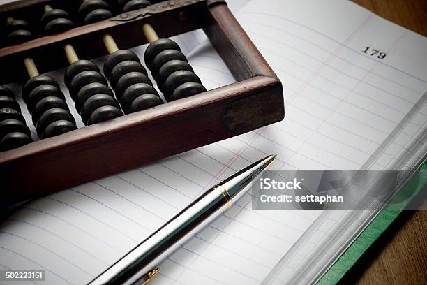 Accountants Era Before Digital System Stock Photo - Download Image Now - Abacus, Accounting Ledger, Administrator