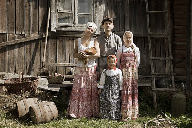 istock Vintage styled family portrait 502224901