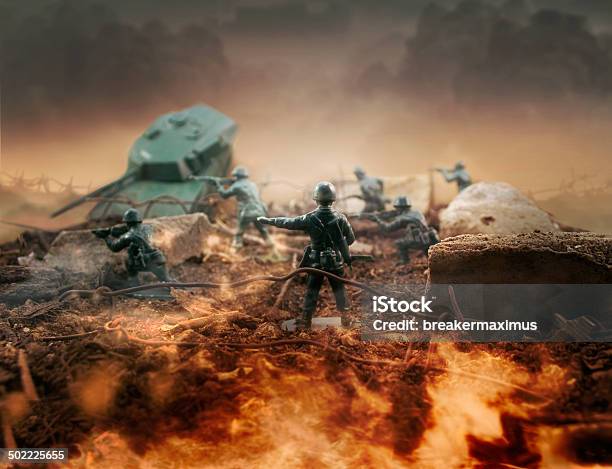 Toy War Fire Stock Illustration - Download Image Now - Aggression, Agricultural Field, Aiming