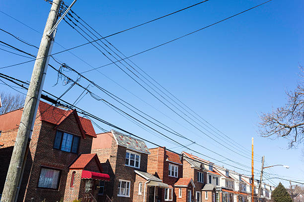 istock Middle class one and two family homes. 502245472