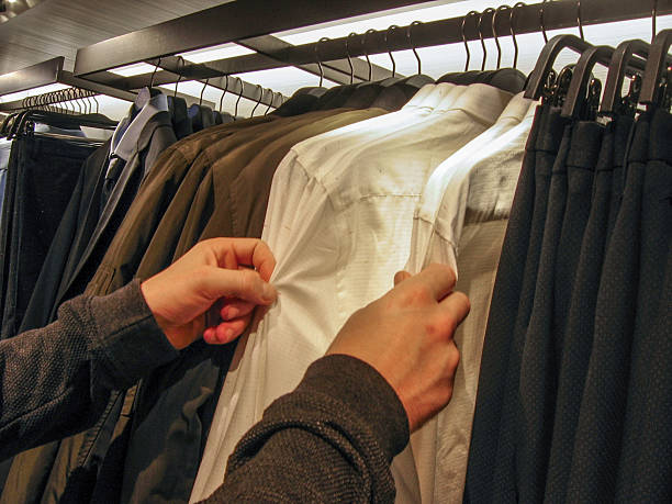 istock Man shopping formal clothes 502245768