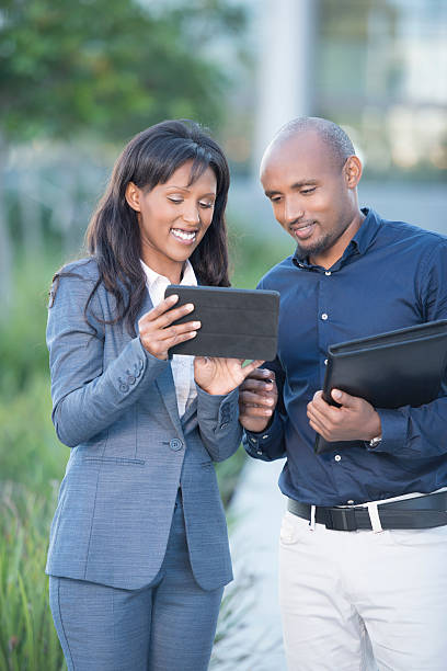 istock Business colleague watching tablet. 502246718