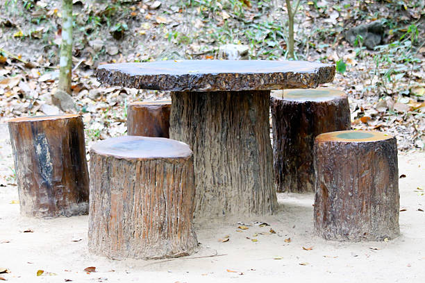istock outdoor stone desk set 502247106