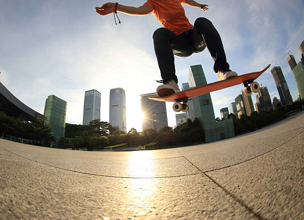 istock skateboarder skateboarding at  city 502248018