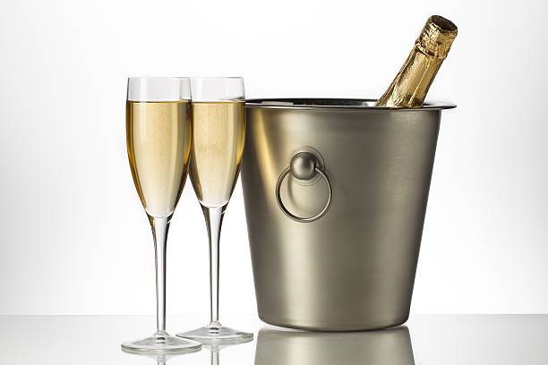 istock white wine in glass beside bucket 502248020