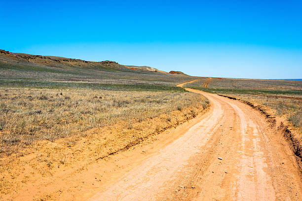 istock The road to mount Big Bogdo. 502248808