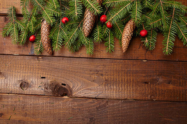 istock Christmas tree branch, hawthorn, pine cones 502252078