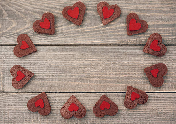 istock Sweet cookies with red heart 502252464