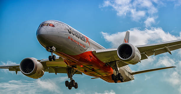 보잉 787 dreamliner - boeing 787 air vehicle travel business travel 뉴스 사진 이미지