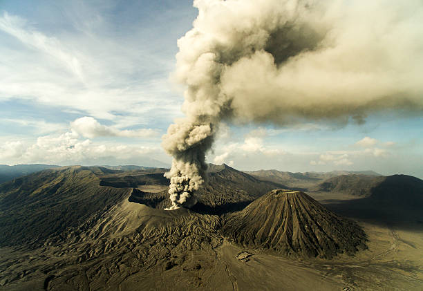 istock Bromo Eruption 2015 - Aerial views 502254188