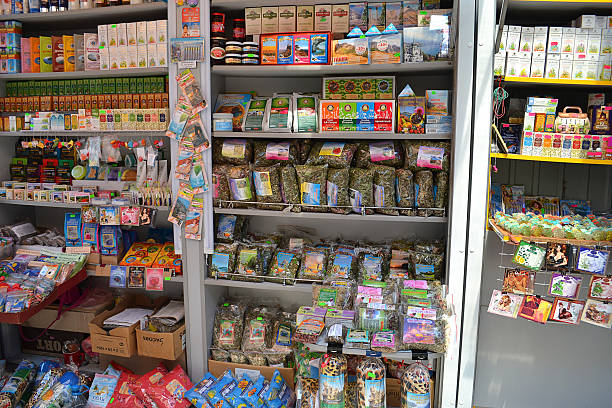 istock Showcases a small home shop with handmade products 502254632