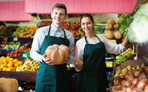 istock Stuff selling sweet pumpkin 502258896