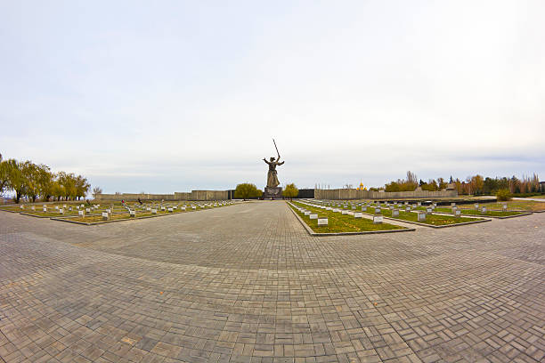 istock Memorial cemetery at the Mamaev burial 502259318
